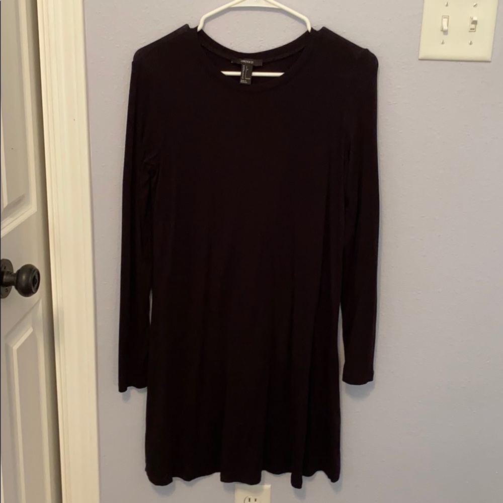 black knee length dress
